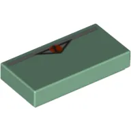 Tile 1 x 2 with Triangle and 't' Print (Petrov Trunkov)