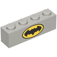 Brick 1 x 4 with Classic Batman Logo print