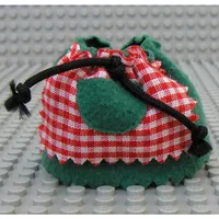 Belville, Skirt, Long, Pinked Edges and Check Print Apron with Pocket