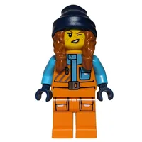 Arctiv Explorer, Tina Tarantula, Orange Suit, Dark Blue Beanie with Hair