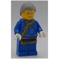 Man, Blue Robe, Light Bluish Gray Hair, Glasses