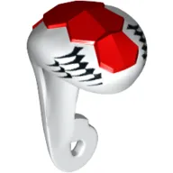 Snake Hood and Tail with Red and Black Scales Print