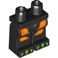 Hips and Black Legs with Orange Decorations, Lime Claws print