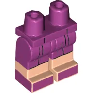 Hips with Magenta Legs and Light Nougat Boots Pattern with Dress print