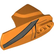 Large Figure Limb Cover, Size 6, Armor with Ball Joint Socket with Dark Bluish Gray Strap Print