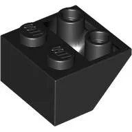 Slope Inverted 45° 2 x 2 [Ovoid Bottom Pin, Bar-sized Stud Holes]