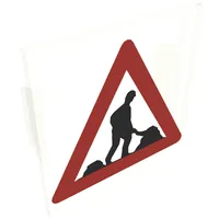 Light Sign 2 x 2 Clip on Back with Men Working Print