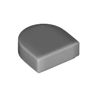 Tile Round 1 x 1 Half Circle