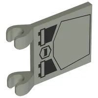 Flag 2 x 2 Square [Thin Clips] with SW MINI AT-ST Print