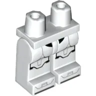 Hips and White Legs with Black Armor Lines, Toes Print