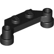 Plate Special 1 x 4 Offset with Bar Holes