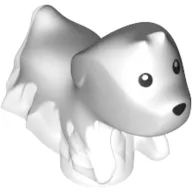 Animal, Dog, Ghost with Trans-Clear Marble