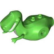 Animal Body Part, Dinosaur, 'Rex' Body with White Chest, White Teeth print