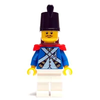 Soldier (Bluecoat) - Backpack, Red Epaulette, Black Moustache