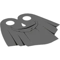 Neckwear Cape, Pleated with Hood Print [Traditional Starched Fabric]