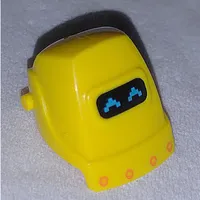 Helmet Welding with Dark Azure Arrows on Black Visor Print