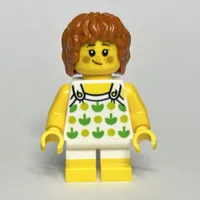 Kid, White Torso, White Legs with Yellow Feet, Dark Orange Hair