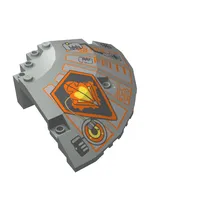 Panel 10 x 10 x 2 1/3 Quarter Saucer Top with UFO Print Left