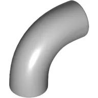 Brick Round 1 x 1 diameter Tube with 90 Degree Elbow (2 x 2 x 1) and Axle Holes (Crossholes) at each end