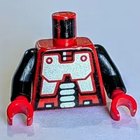 Torso Robot Print (Spyrius), Black Arms, Red Hands