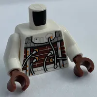 Torso Jumpsuit, Hoses, Black Vest (Bacta Tank Suit) Print, White Arms, Reddish Brown Hands