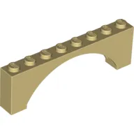 Brick Arch 1 x 8 x 2 Raised