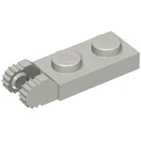 Hinge Plate 1 x 2 Locking with 2 Fingers On End, without Groove, 9 Teeth