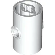 Brick Round 2 x 2 x 3 D. Tube with Axle Holes (Crossholes) at Each End, Pin Holes In Sides