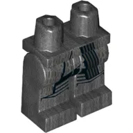 Hips and Pearl Titanium Legs with Blacks Lines Print