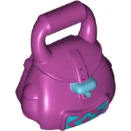 Bag / Rucksack (School) with Medium Blue Buckle and Star Print