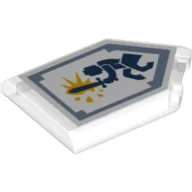 Tile Special 2 x 3 Pentagonal with Nexo Power Shield Print - Centaur Charge