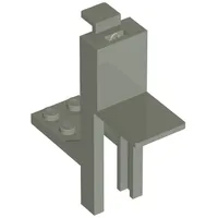 Forklift Mast and Carriage 2 x 2 Plate and Light Gray Fork [Complete Assembly]