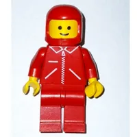 Red Torso, Zipper, Red Legs, Red Helmet