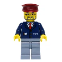 Conductor - Dark Blue Jacket, Sand Blue Legs, Dark Red Hat