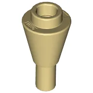 Cone 1 x 1 Inverted with Bar at Bottom (Ice Cream Cone)