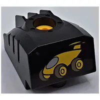 Duplo Toolo MyBot Engine Program Brick with Yellow Car Print
