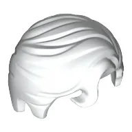 Hair Swept Right with Front Curl