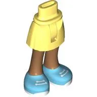 Minidoll Hips and Short Skirt with Medium Nougat Legs, Medium Azure Shoes, White Laces print