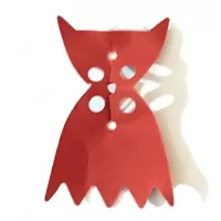 Neckwear Cape, Angular Pointed Collar, with 5 Points with Black Back