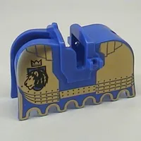 Animal / Creature Accessory, Horse Barding with Knights Kingdom II Lion with Crown Print