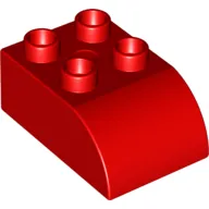 Duplo Brick 2 x 3 with Curved Top