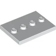 Plate Special 3 x 4 with 1 x 4 Center Studs [Plain]