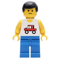 Man - With Shirt wit Truck, Blue Legs
