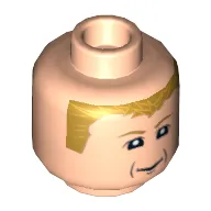 Minifig Head Male Ferrari K. Raikkonen Print [Blocked Open Stud]