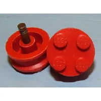 Wheel Old with 4 Studs without inner Side Supports (Old Lego Logo)