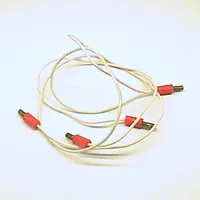 Wire with 4 x Red 1-prong Connectors 4.5V, Split Pins 48L
