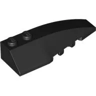 Wedge Curved 6 x 2 Right, Inner Ridges