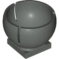 Cylinder Hemisphere 2 x 2 Ball Turret Socket Base