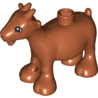 Duplo Animal Goat with Black and White Rounded Eyes Print