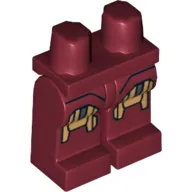 Hips and Dark Red Legs with Iron Man Gold Knee Plates Print 2